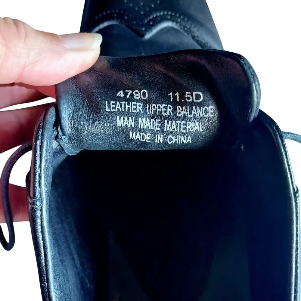 Red Wing Baxter 4790 Men's Black Leather Oxford Wingtip Brogue Size 11.5D